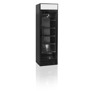 Шкаф холодильный со стеклом tefcold cev425cp-black