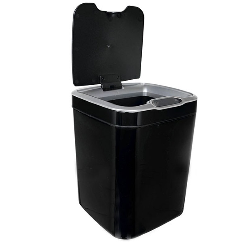 Ведро для мусора сенсорное, квадрат, Foodatlas JAH-6511, 15 л (черный)