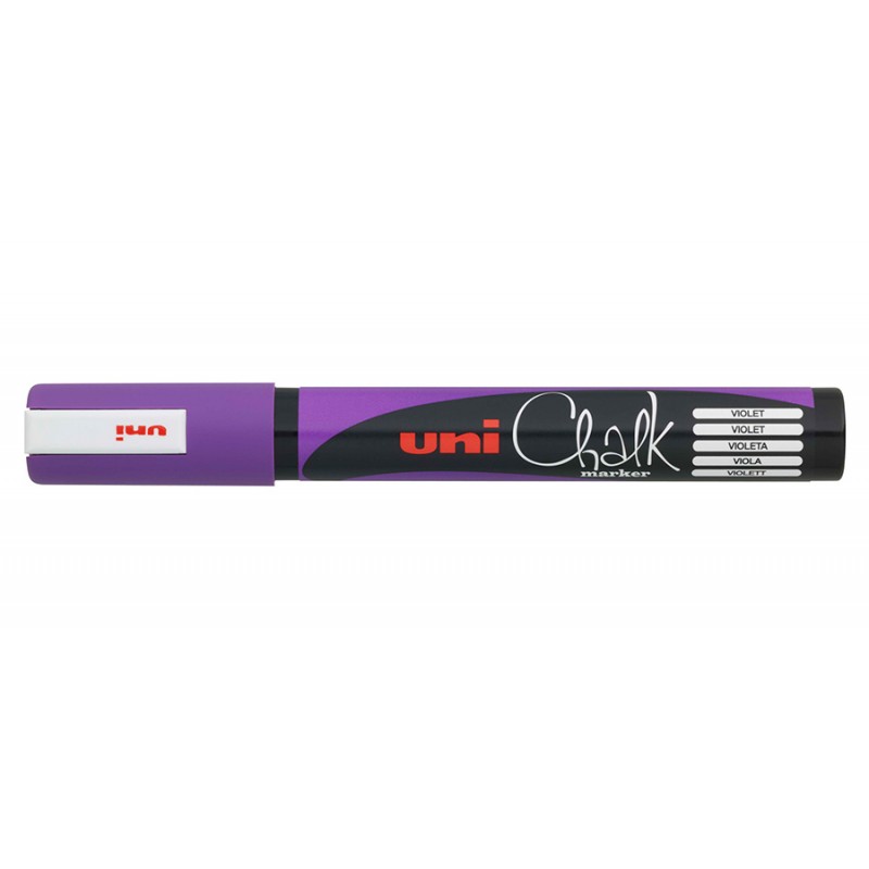 Маркер фиолетовый для оконных и стеклянных поверхностей 1,8-2,5 мм Uni Chalk PWE-5M
