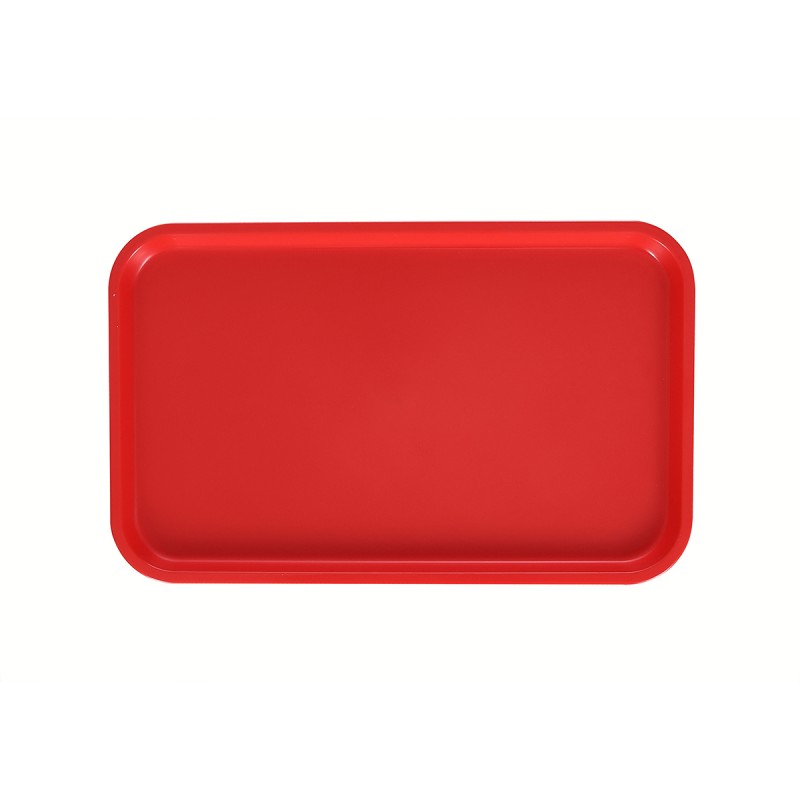 Поднос столовый 530х330 мм красный