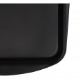 Поднос столовый 490х360 мм черный полипропилен