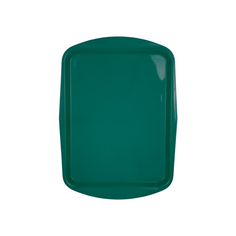 Поднос столовый 490х360 мм зеленый полипропилен особо прочный