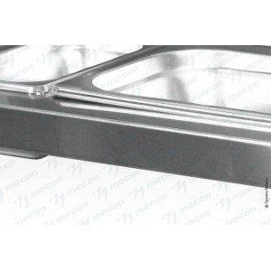 Полка наклонная под гастроемкости СПВн - 600*240 "Norma Inox", нерж. сталь