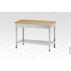 Стол кондитерский СПРп - 1200*600*860 "Profi Inox", бук/40 (полка сплошная)