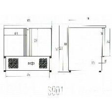 СТОЛ ХОЛОДИЛЬНЫЙ COOLEQ S901 (4276)